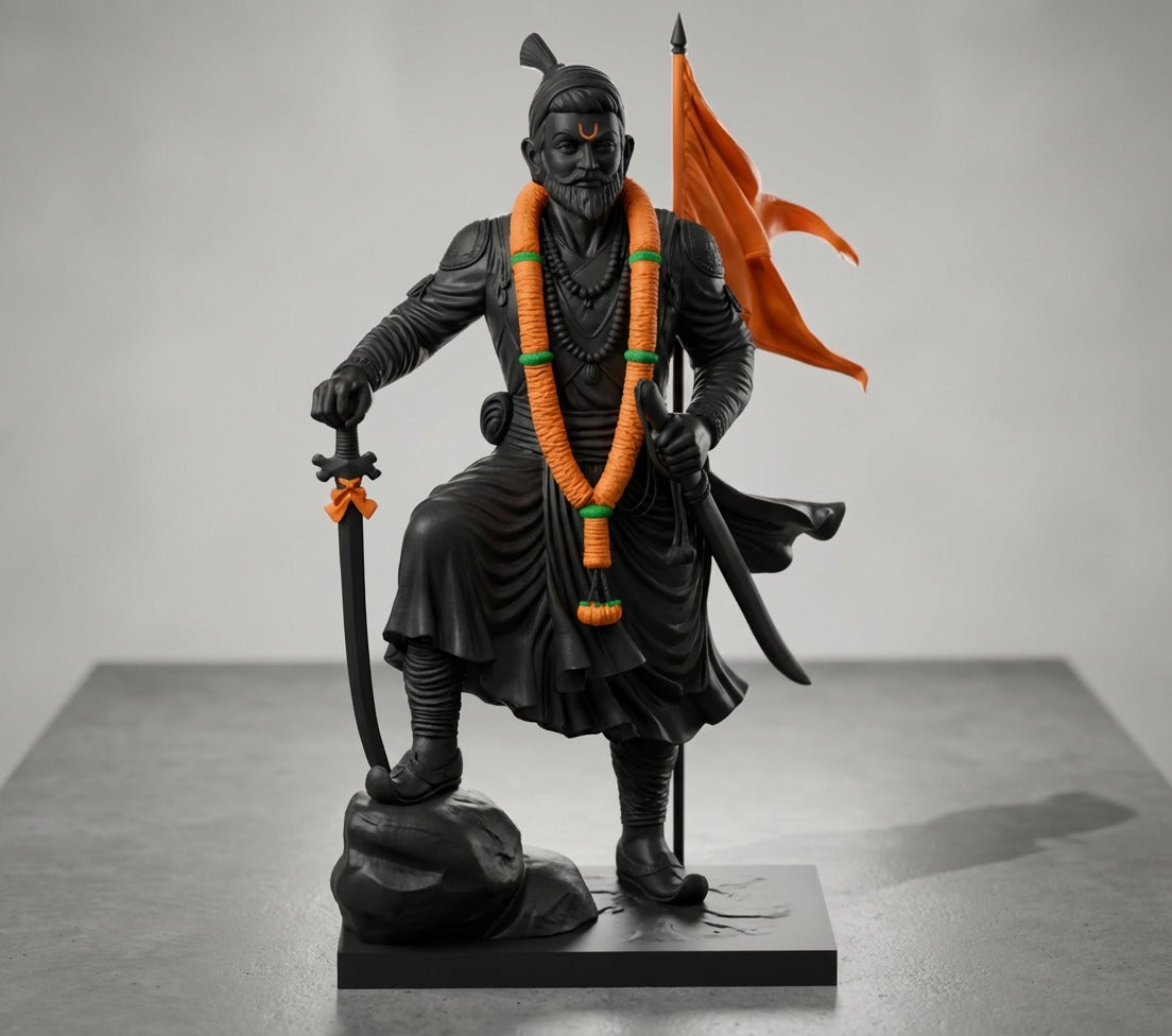 Chhatrapati Shivaji Maharaj | Premium 3D Printed Statue for Home Decor