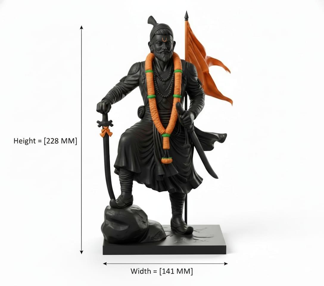 Chhatrapati Shivaji Maharaj | Premium 3D Printed Statue for Home Decor